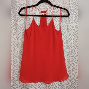 Naked Zebra Flowy Red Cami Blouse